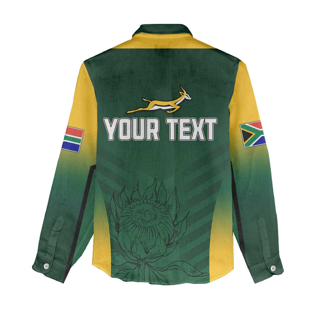 South Africa Rugby Women Casual Shirt Bokke Champions LT7