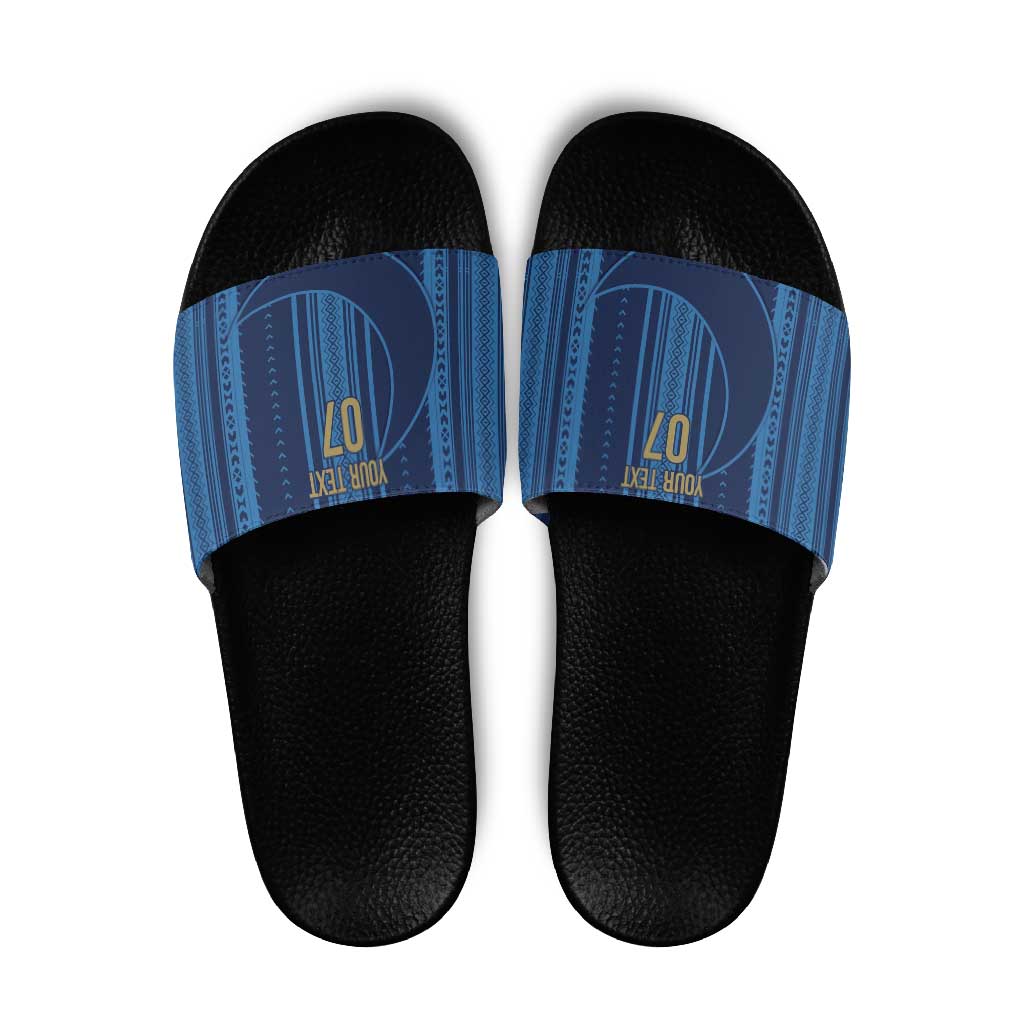 Saudi Football Al Zaeem Custom Slide Sandals Crescent Moon LT7