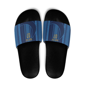 Saudi Football Al Zaeem Custom Slide Sandals Crescent Moon LT7