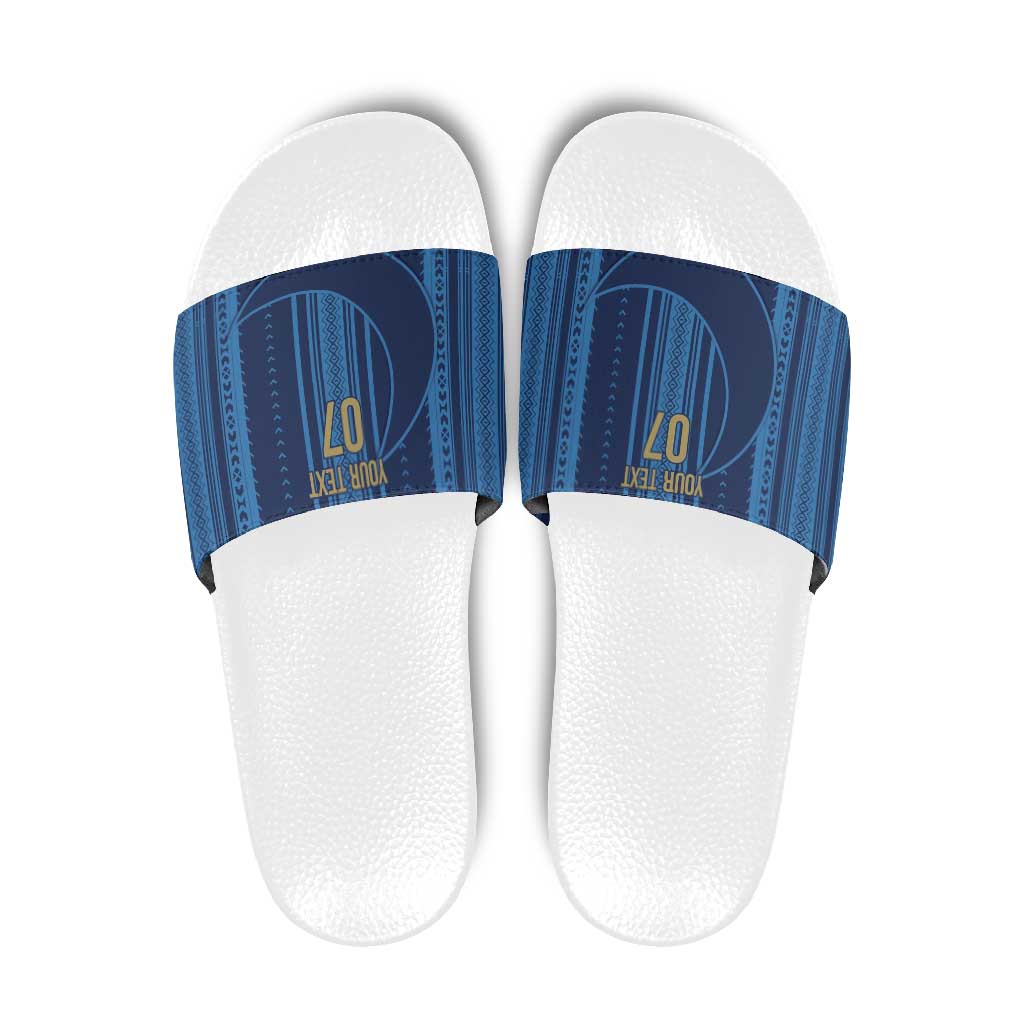 Saudi Football Al Zaeem Custom Slide Sandals Crescent Moon LT7
