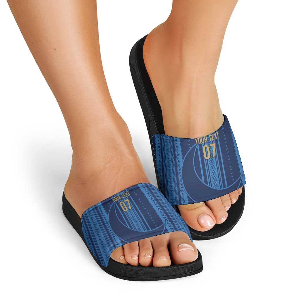 Saudi Football Al Zaeem Custom Slide Sandals Crescent Moon LT7