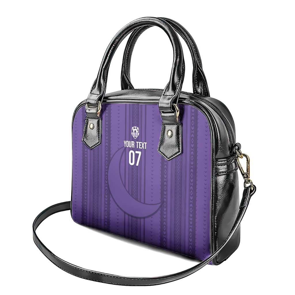 Saudi Football Al Zaeem Custom Shoulder Handbag Crescent Moon - Purple LT7