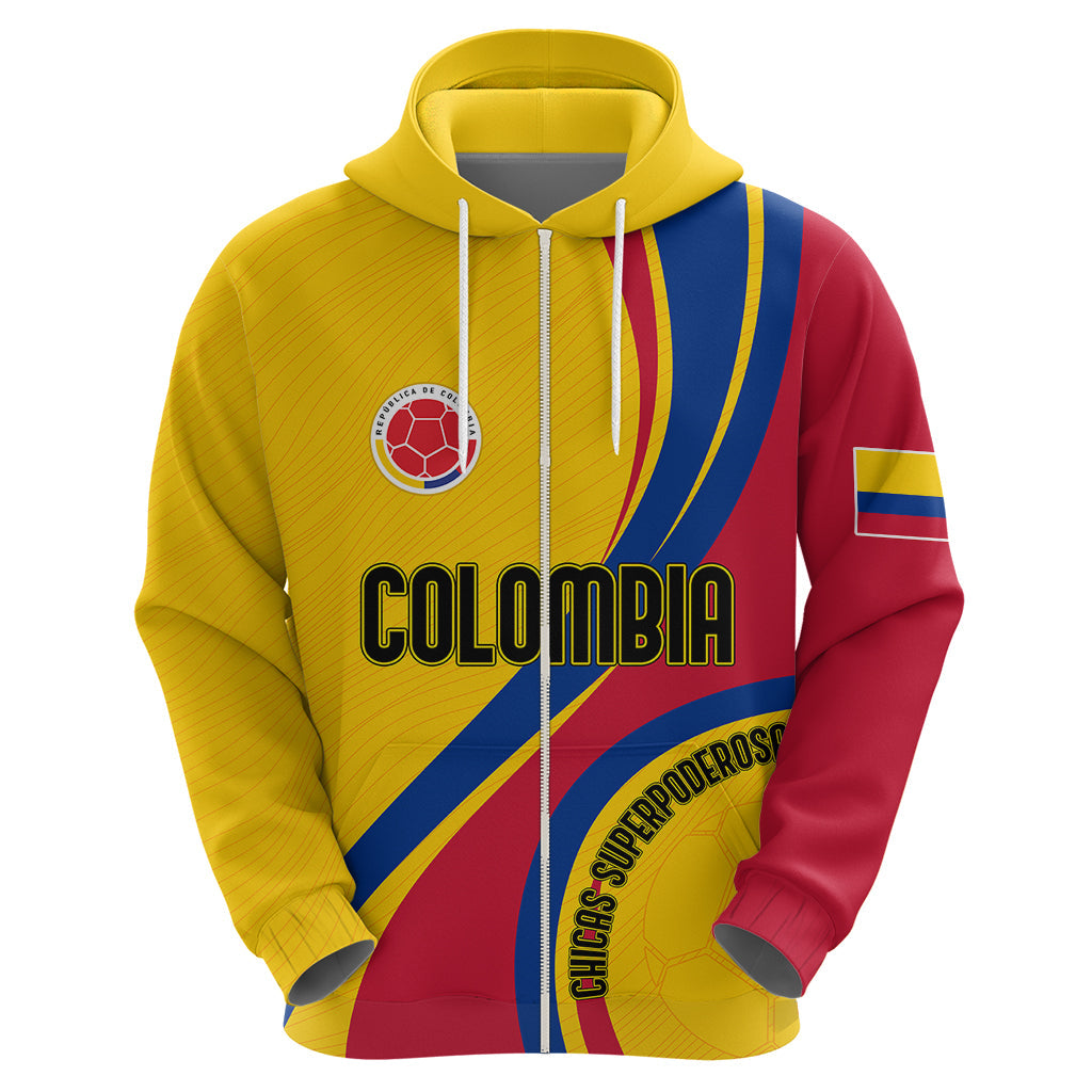 Personalised Colombia Football Hoodie World Cup 2023 Chicas Superpoderosas LT7