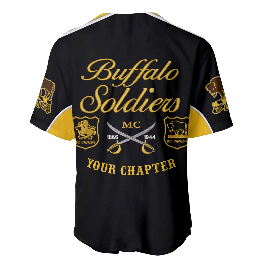 Personalised Buffalo Soldiers Baseball Jersey History of Heroes LT7