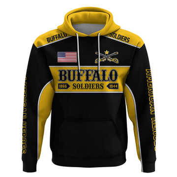 Personalised Buffalo Soldiers Hoodie History of Heroes LT7