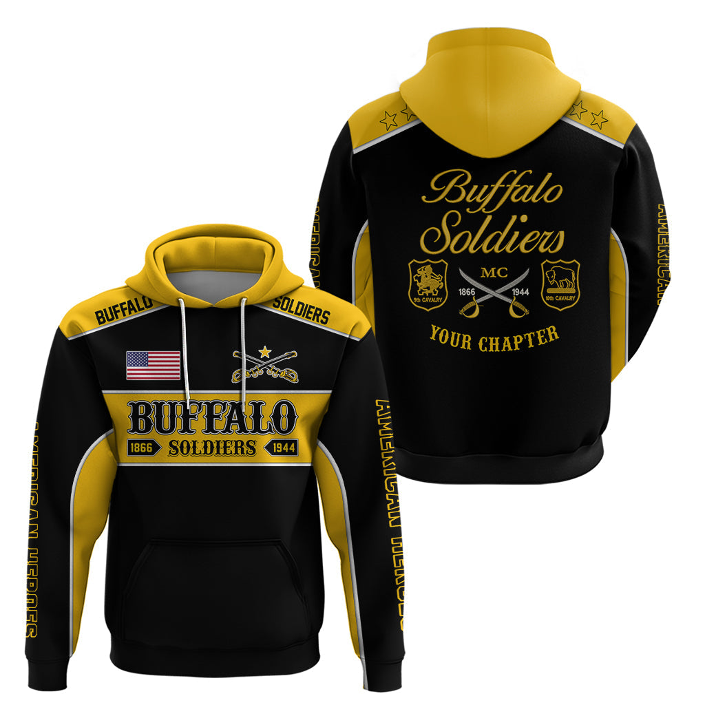 Personalised Buffalo Soldiers Hoodie History of Heroes LT7