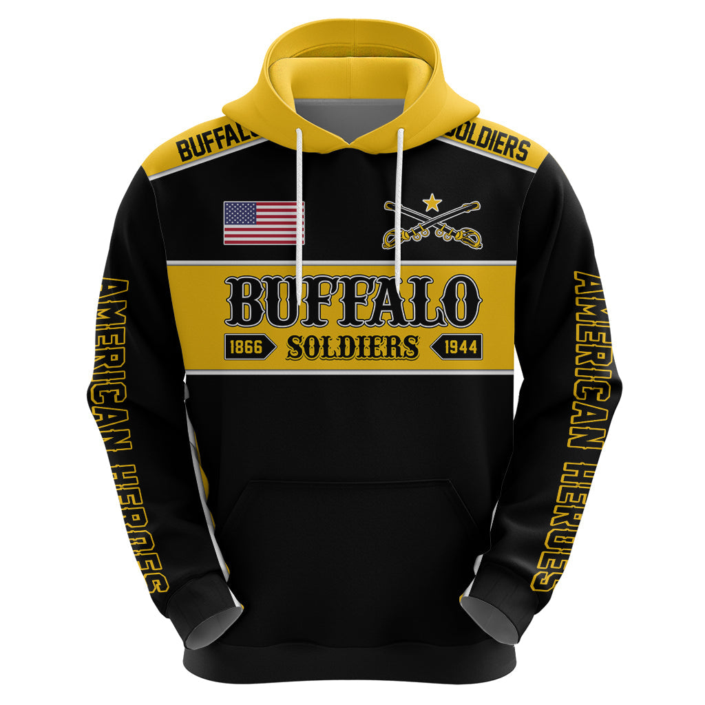 Personalised Buffalo Soldiers Hoodie History of Heroes LT7