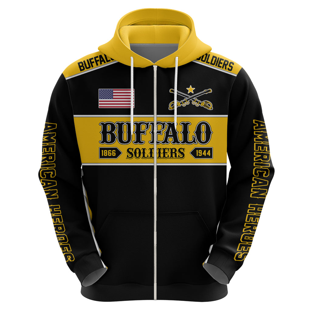 Personalised Buffalo Soldiers Hoodie History of Heroes LT7