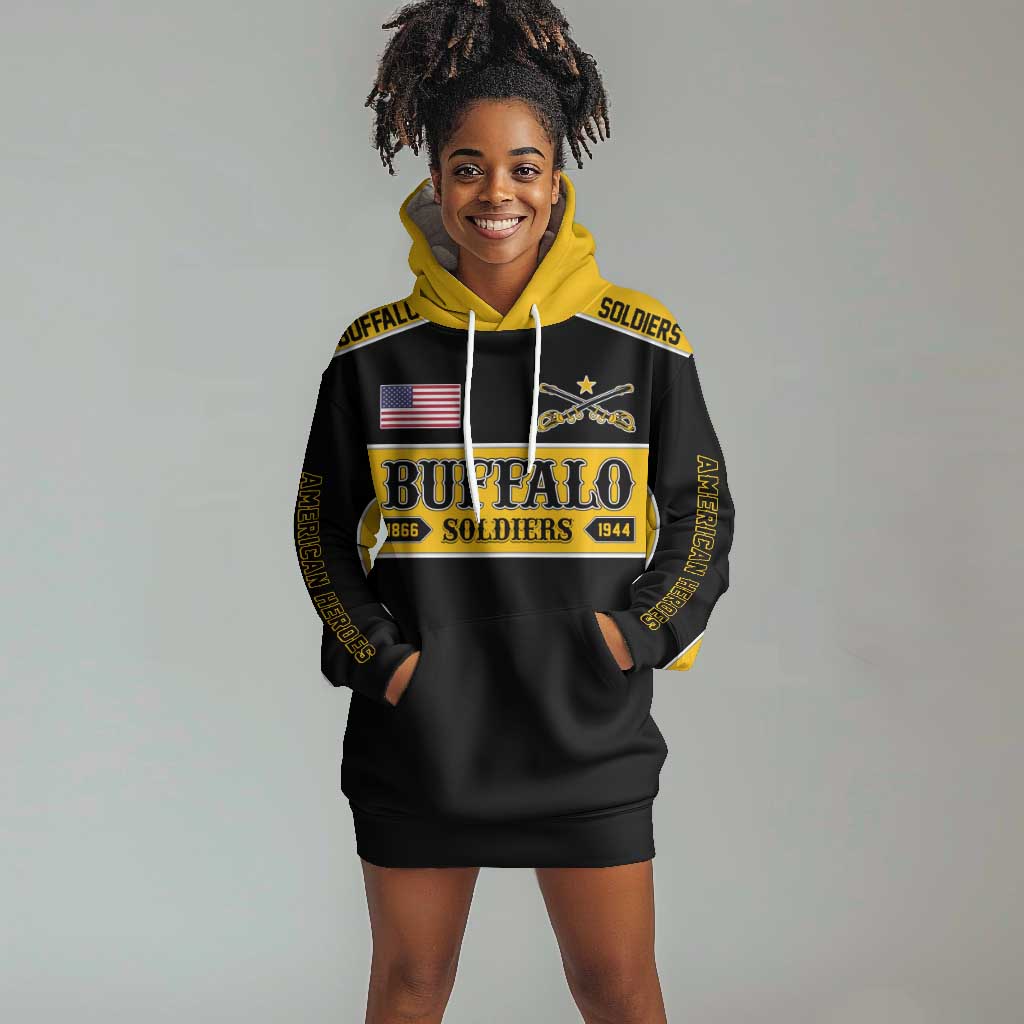 Personalised Buffalo Soldiers Hoodie Dress History of Heroes LT7