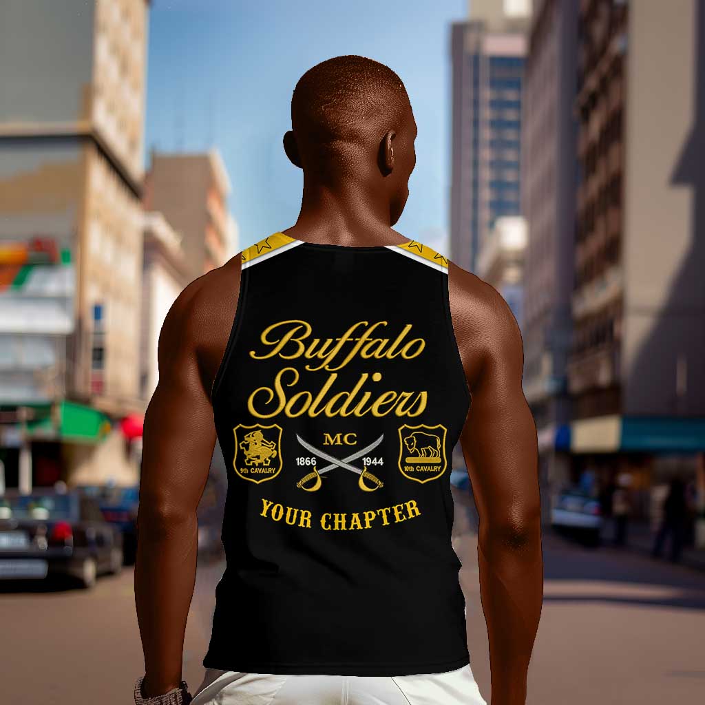 Personalised Buffalo Soldiers Men Tank Top History of Heroes LT7
