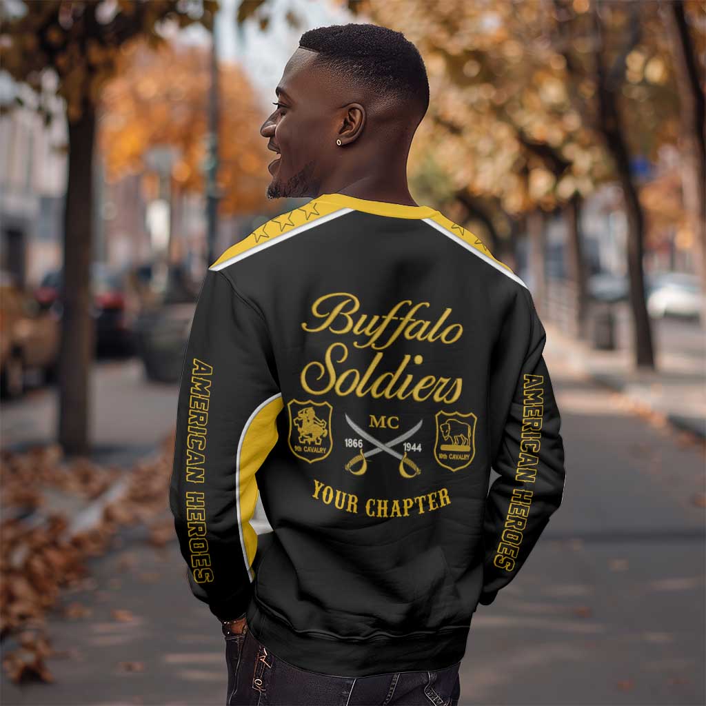 Personalised Buffalo Soldiers Sweatshirt History of Heroes LT7