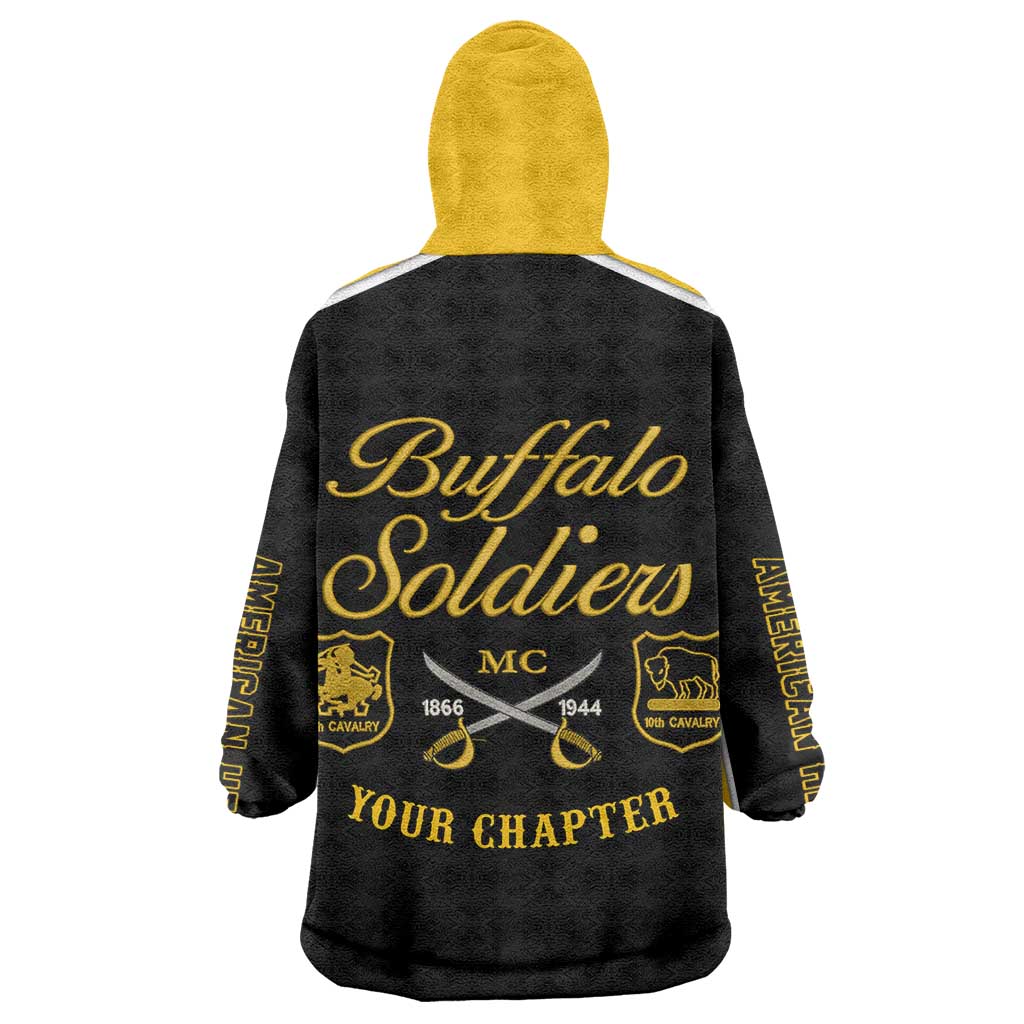 Personalised Buffalo Soldiers Wearable Blanket Hoodie History of Heroes LT7