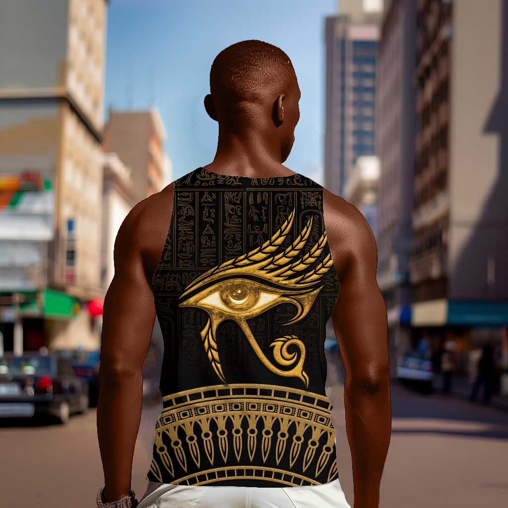 Ancient Egypt Gold Intricate Men Tank Top Eye of Horus LT7