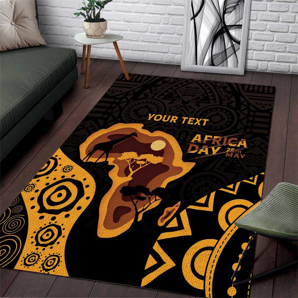 Africa Day Personalized Area Rug Ethnic Retro Style LT7