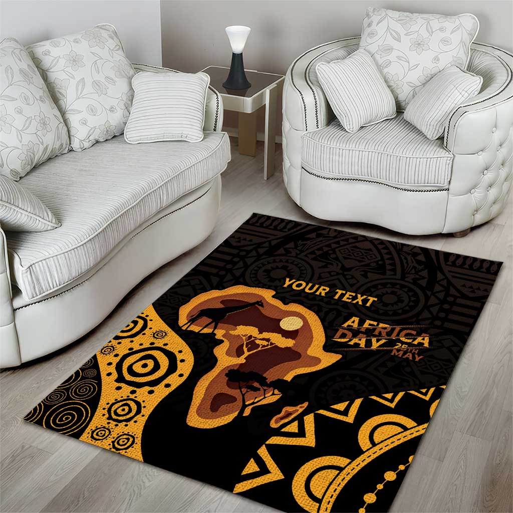 Africa Day Personalized Area Rug Ethnic Retro Style LT7