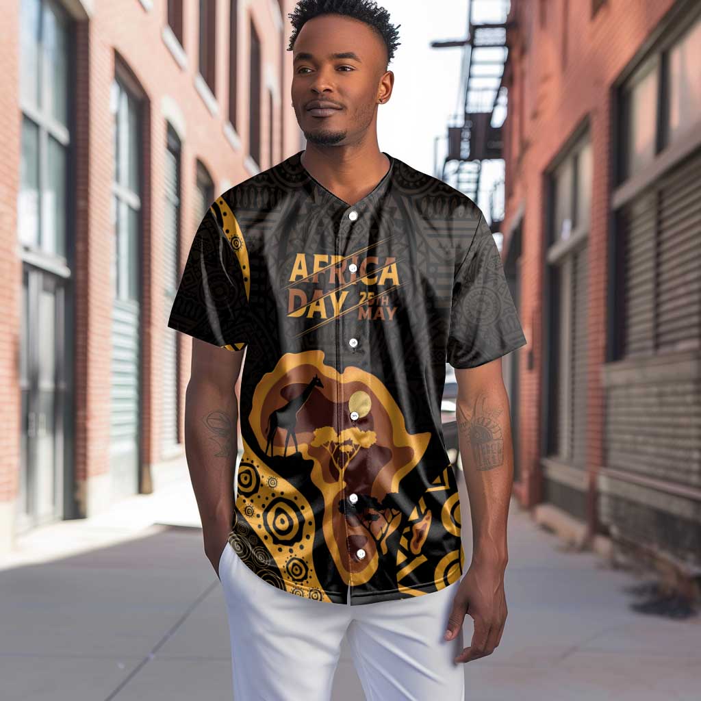Africa Day Personalized Baseball Jersey Ethnic Retro Style LT7