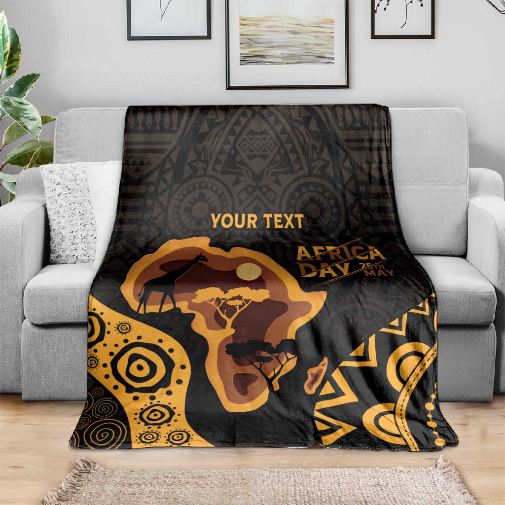Africa Day Personalized Blanket Ethnic Retro Style LT7
