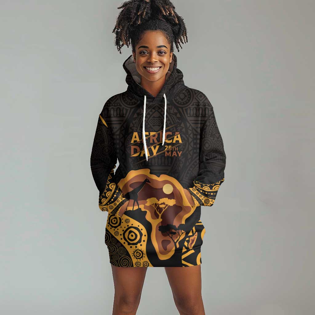 Africa Day Personalized Hoodie Dress Ethnic Retro Style LT7