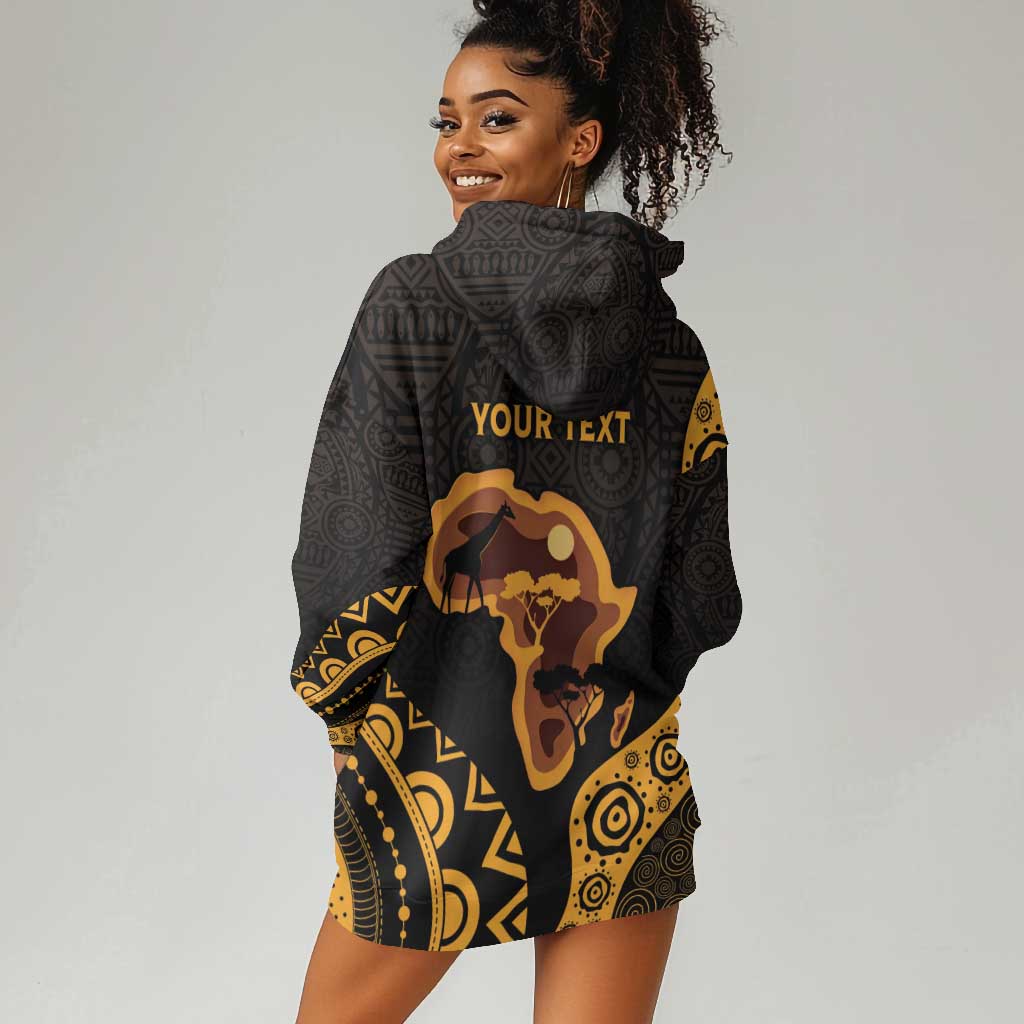 Africa Day Personalized Hoodie Dress Ethnic Retro Style LT7