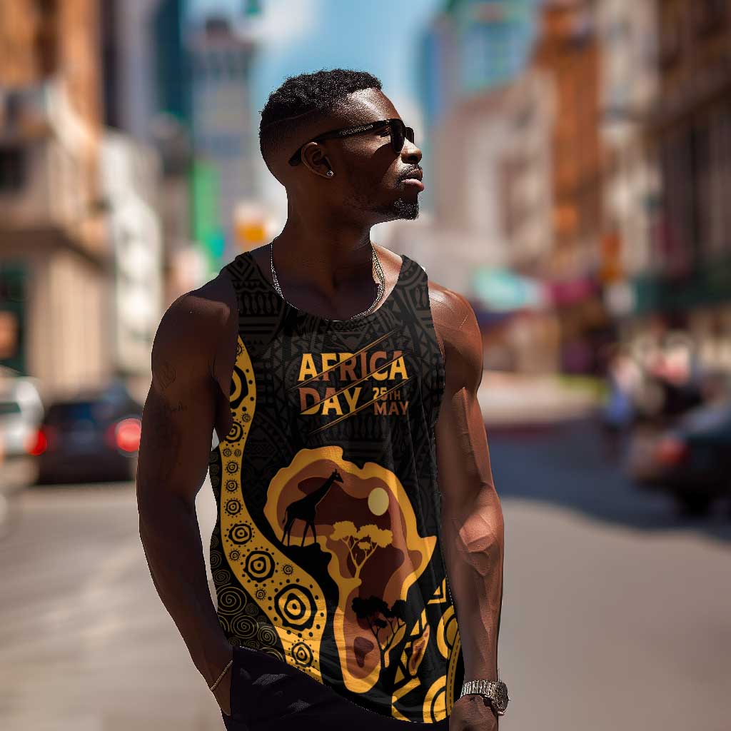 Africa Day Personalized Men Tank Top Ethnic Retro Style LT7