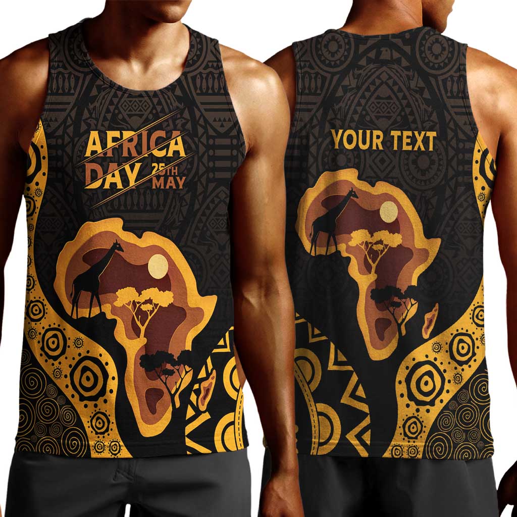 Africa Day Personalized Men Tank Top Ethnic Retro Style LT7