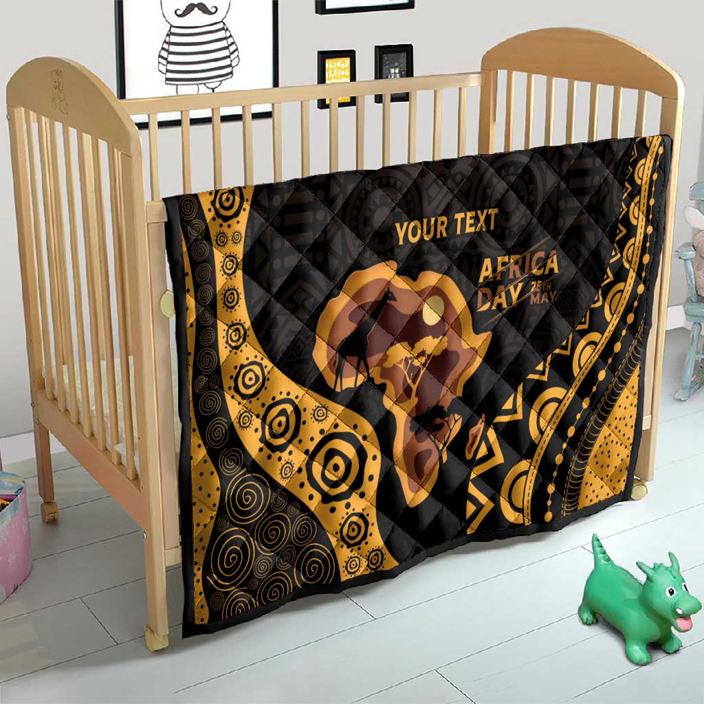 Africa Day Personalized Quilt Ethnic Retro Style LT7