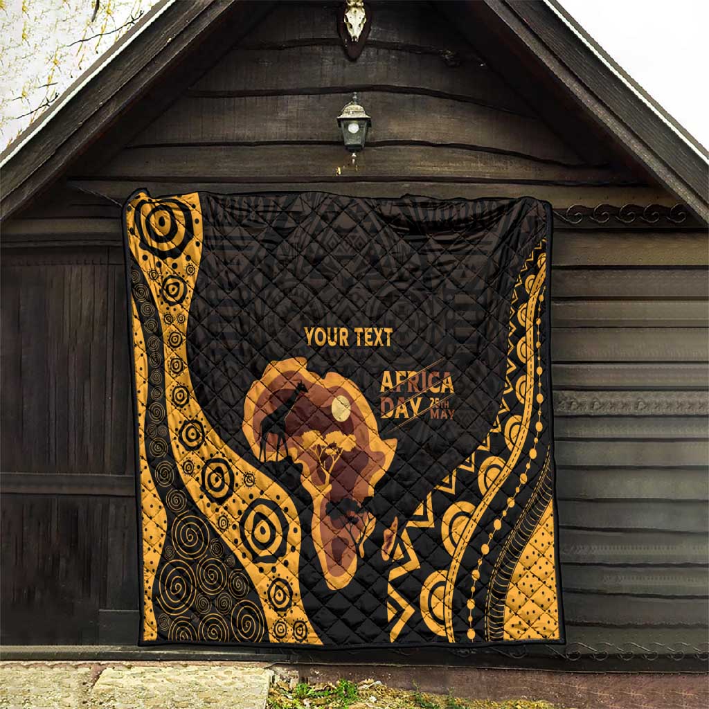Africa Day Personalized Quilt Ethnic Retro Style LT7