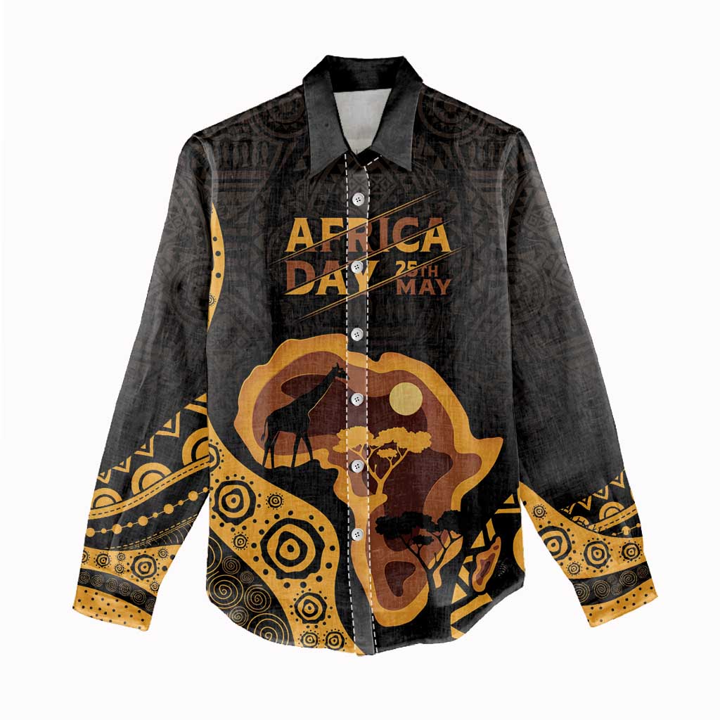 Africa Day Personalized Women Casual Shirt Ethnic Retro Style LT7