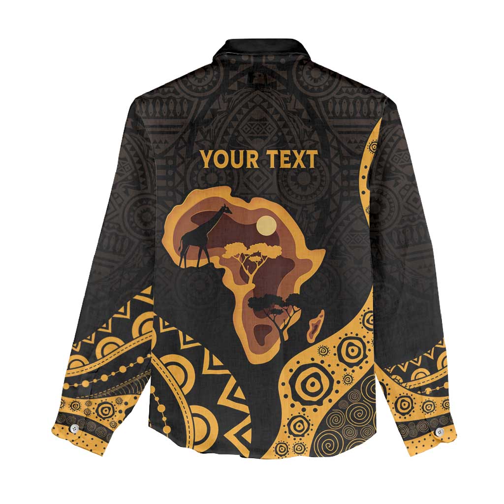 Africa Day Personalized Women Casual Shirt Ethnic Retro Style LT7