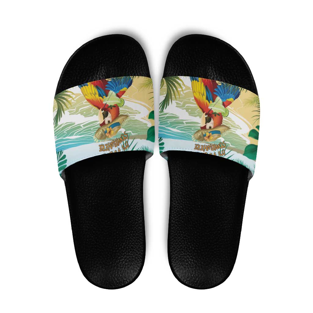 Aloha Hawaii It's 5 o'clock Somewhere Slide Sandals LT7