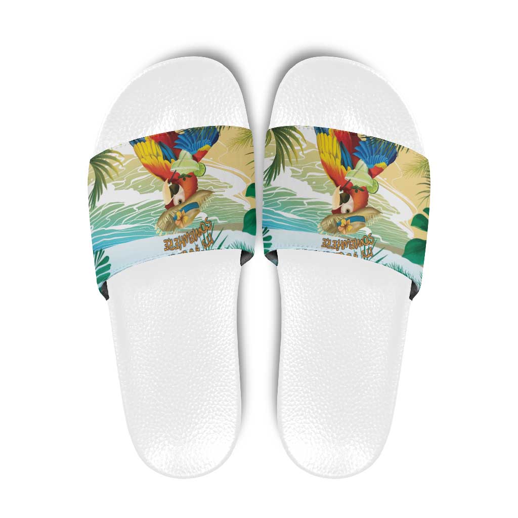 Aloha Hawaii It's 5 o'clock Somewhere Slide Sandals LT7