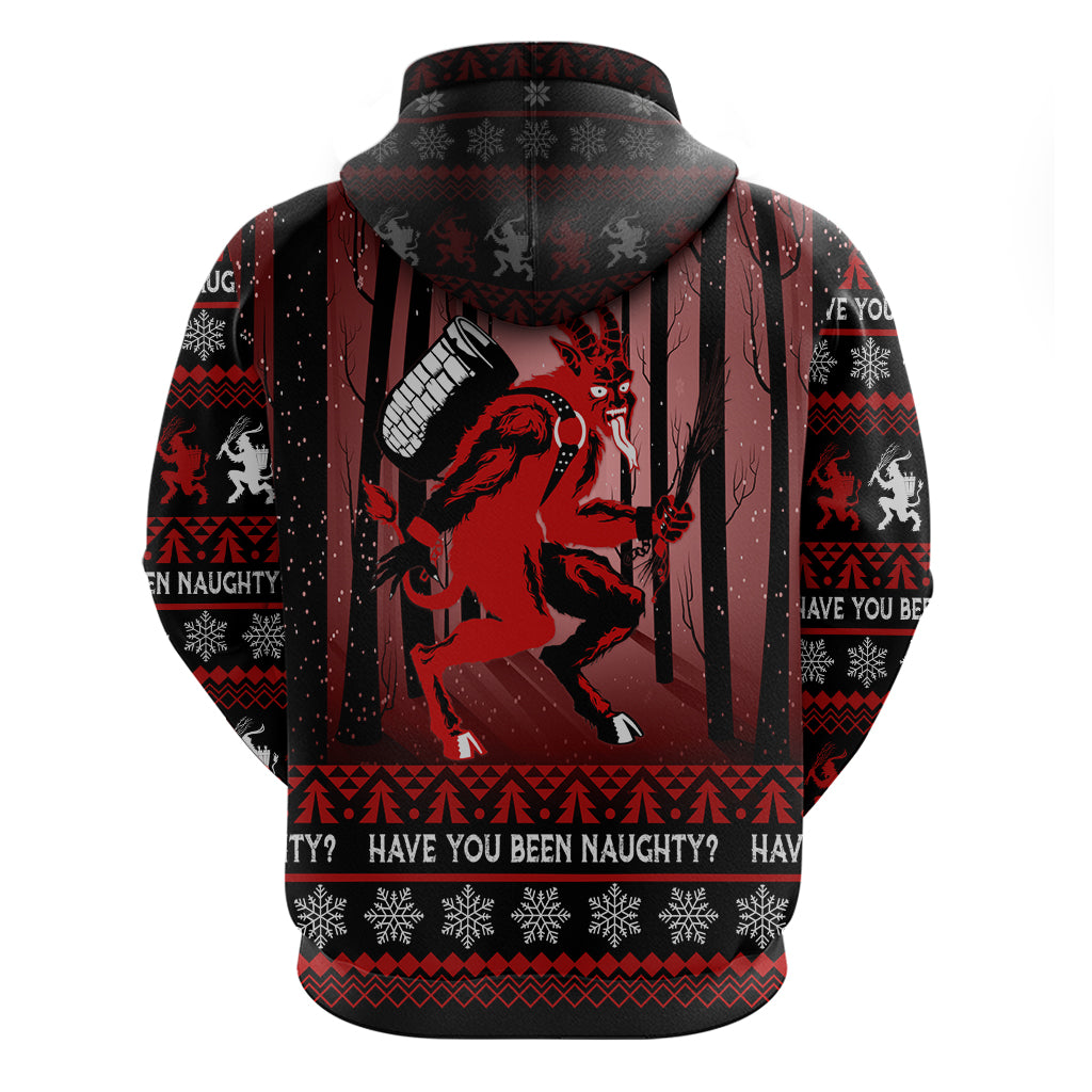 Wonder Print Christmas Hoodie Merry Krampus LT7