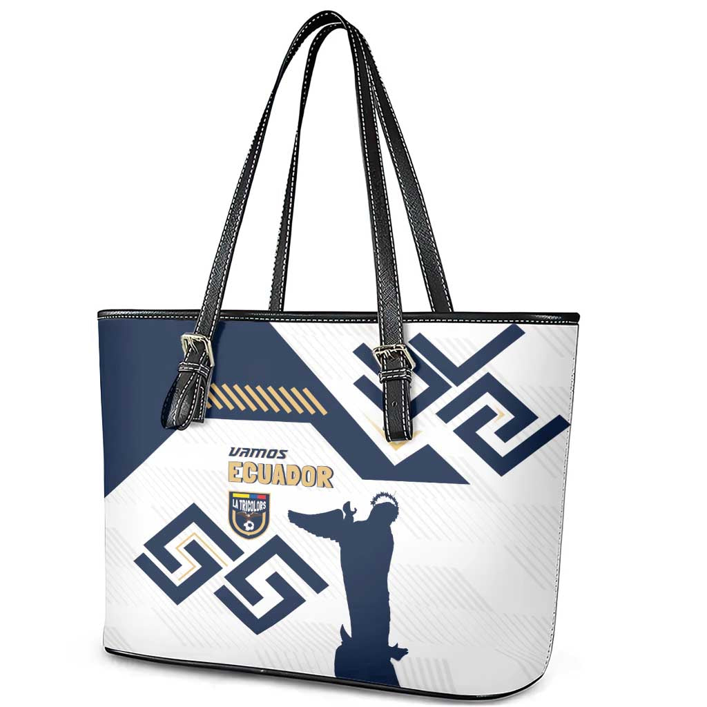 Ecuador Football Leather Tote Bag La Tricolors 2024 Virgen de El Panecillo LT7