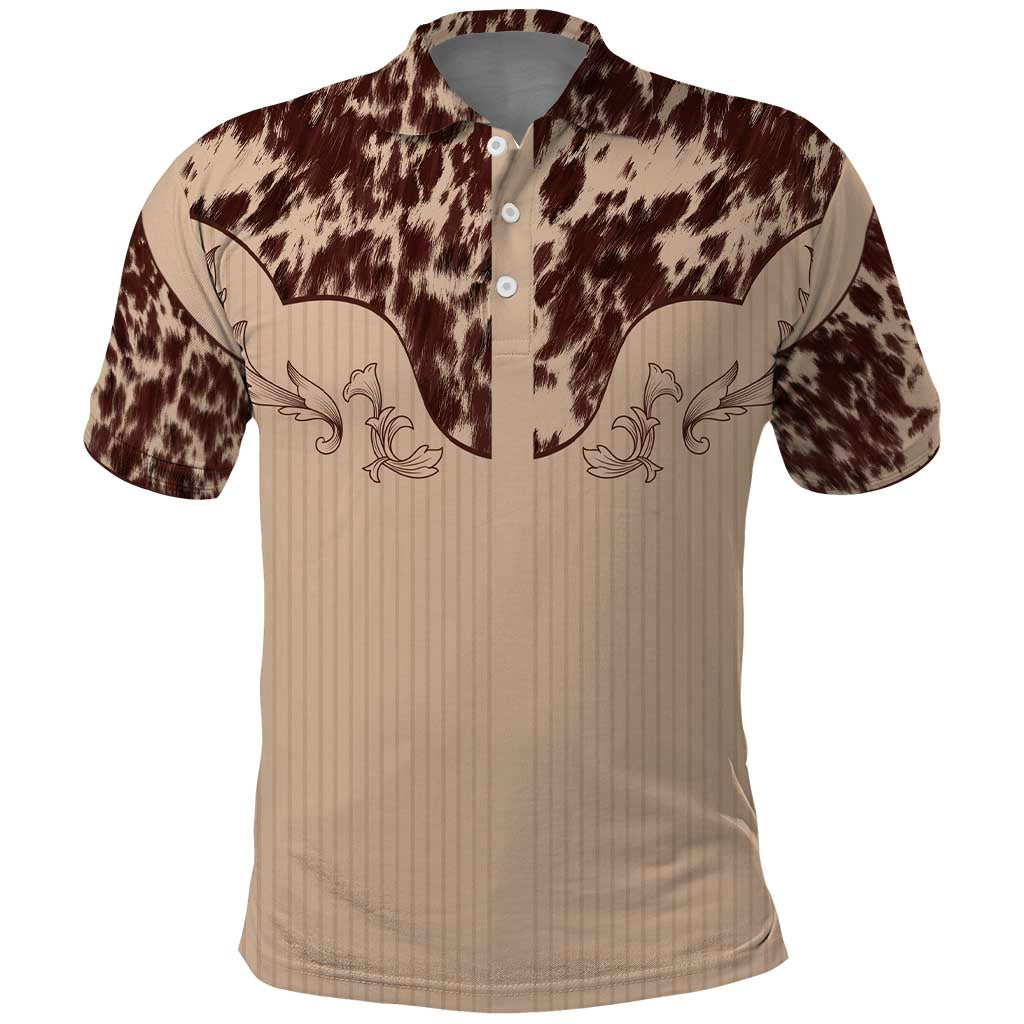 Cowboys Wild West Polo Shirt Cow Prints LT7