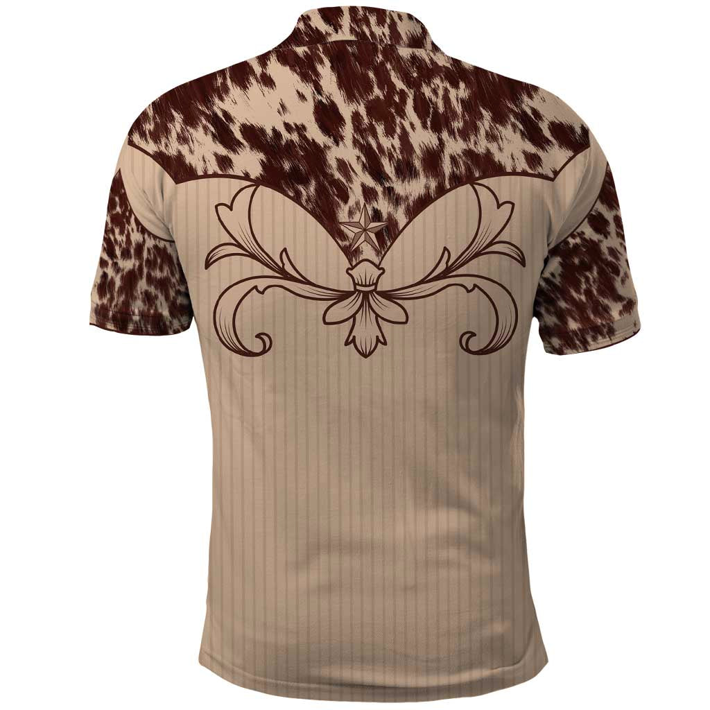 Cowboys Wild West Polo Shirt Cow Prints LT7