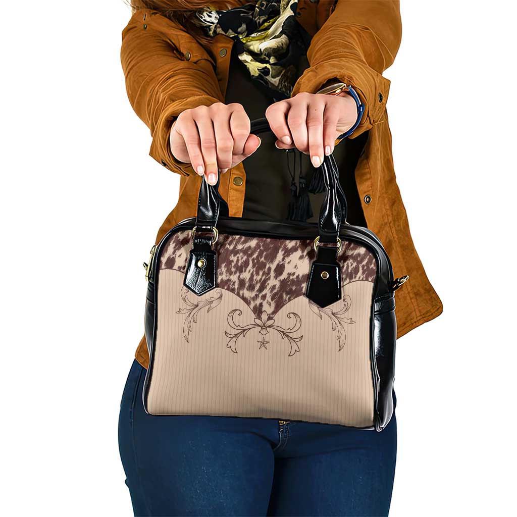 Cowboys Wild West Shoulder Handbag Cow Prints LT7