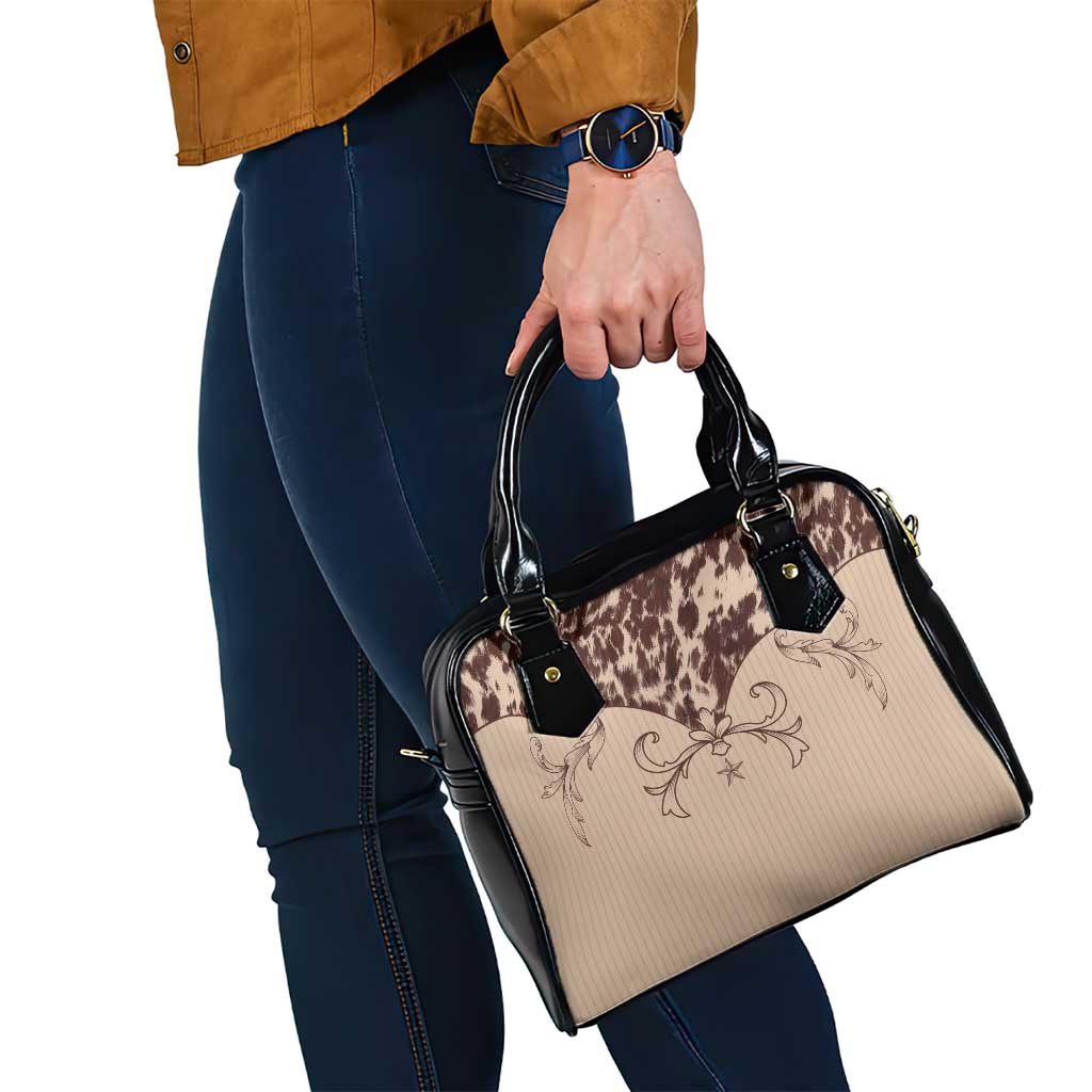 Cowboys Wild West Shoulder Handbag Cow Prints LT7