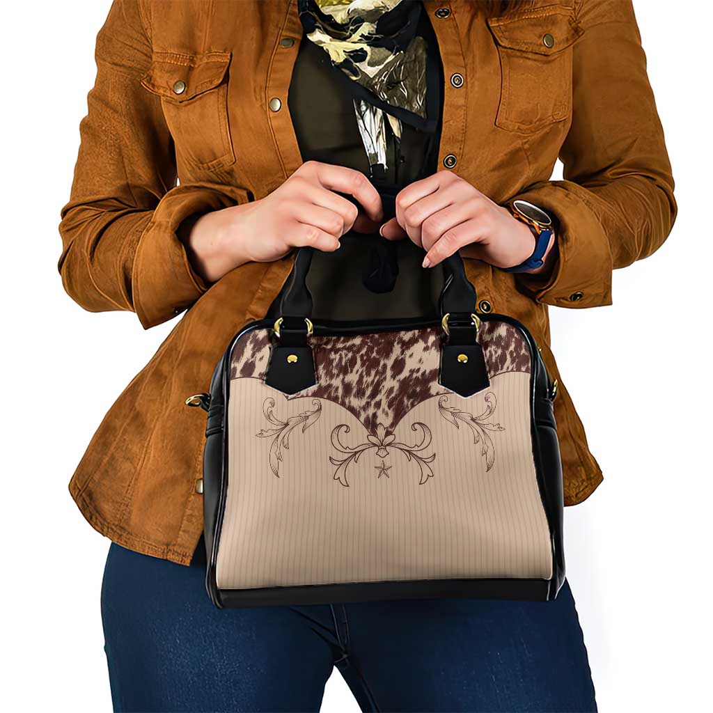 Cowboys Wild West Shoulder Handbag Cow Prints LT7