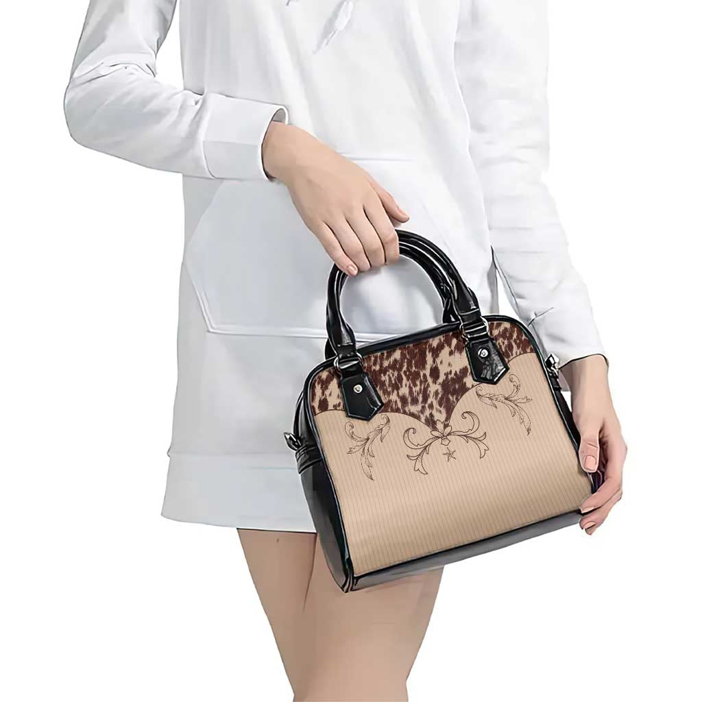 Cowboys Wild West Shoulder Handbag Cow Prints LT7