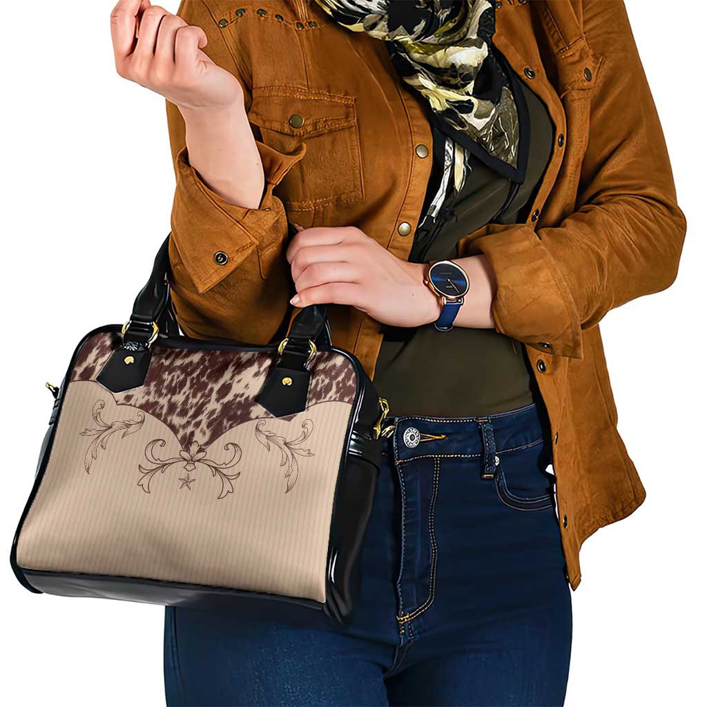 Cowboys Wild West Shoulder Handbag Cow Prints LT7