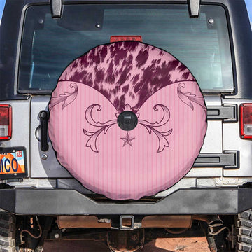 Cowboys Wild West Spare Tire Cover Pink Cow Prints LT7