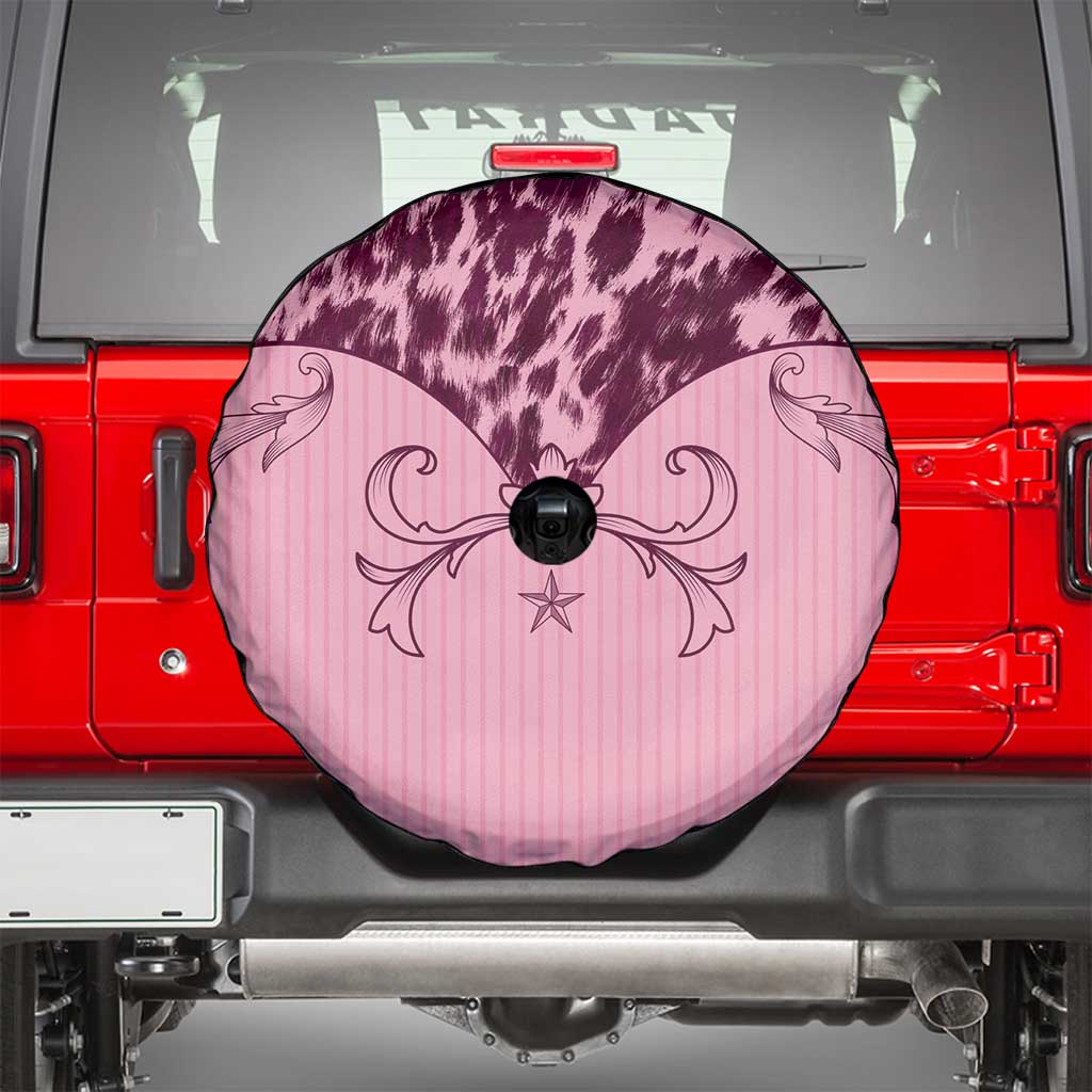 Cowboys Wild West Spare Tire Cover Pink Cow Prints LT7