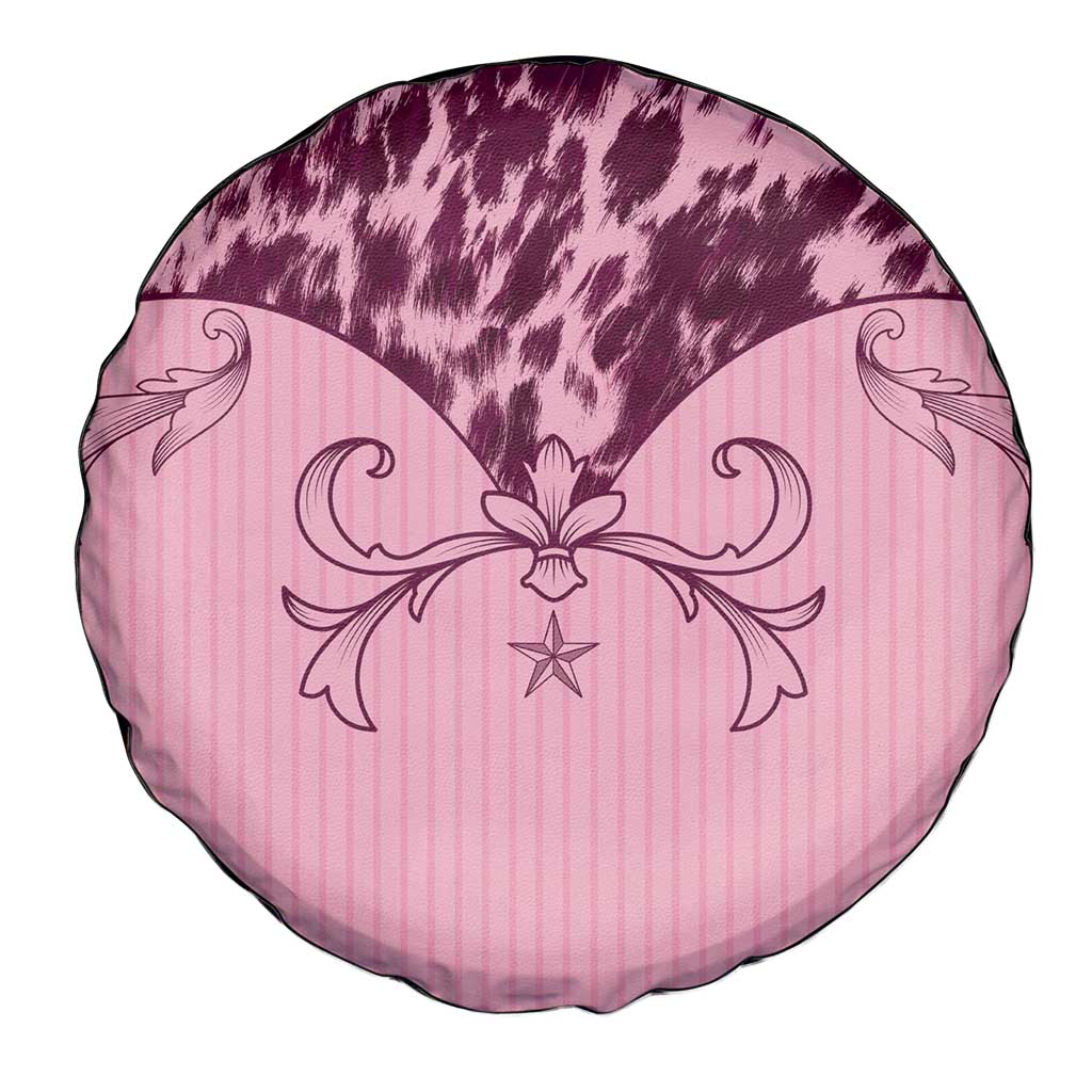 Cowboys Wild West Spare Tire Cover Pink Cow Prints LT7