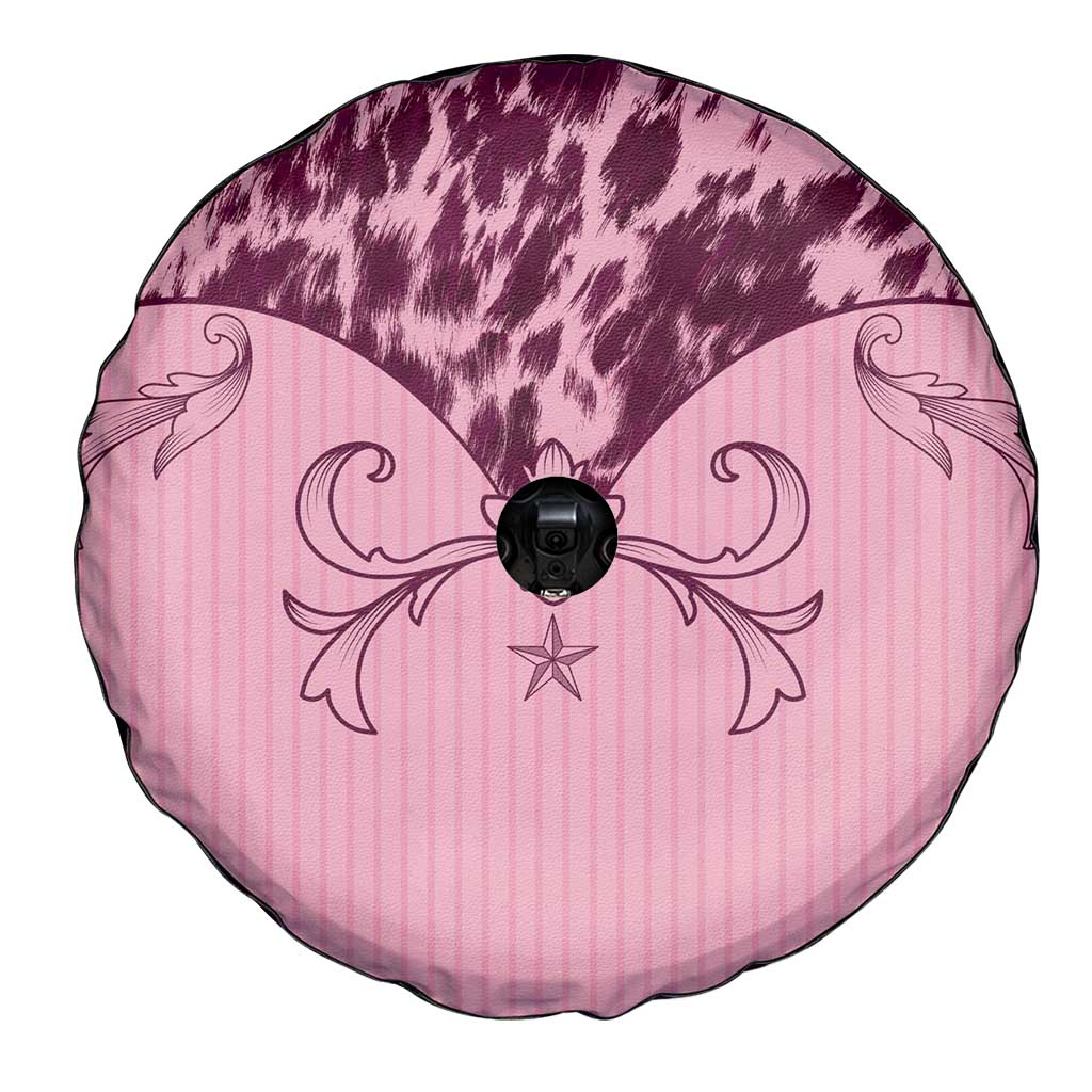 Cowboys Wild West Spare Tire Cover Pink Cow Prints LT7