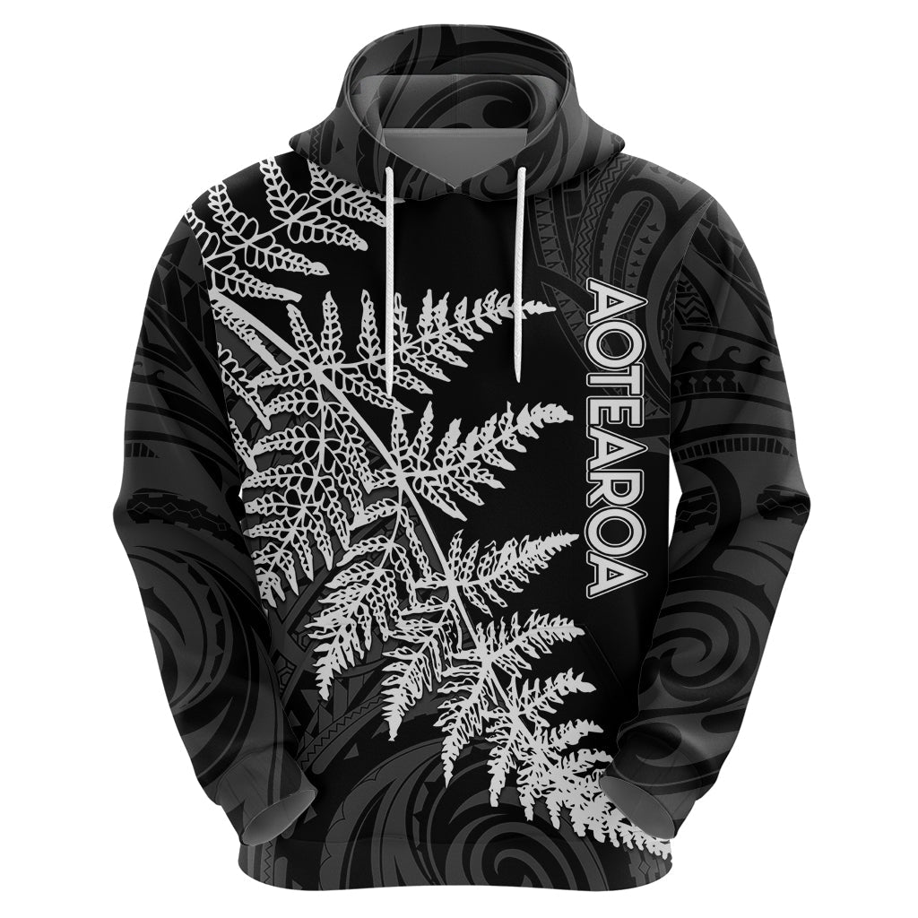 Personalised New Zealand Rugby Hoodie World Cup 2023 Silver Fern Champions LT7