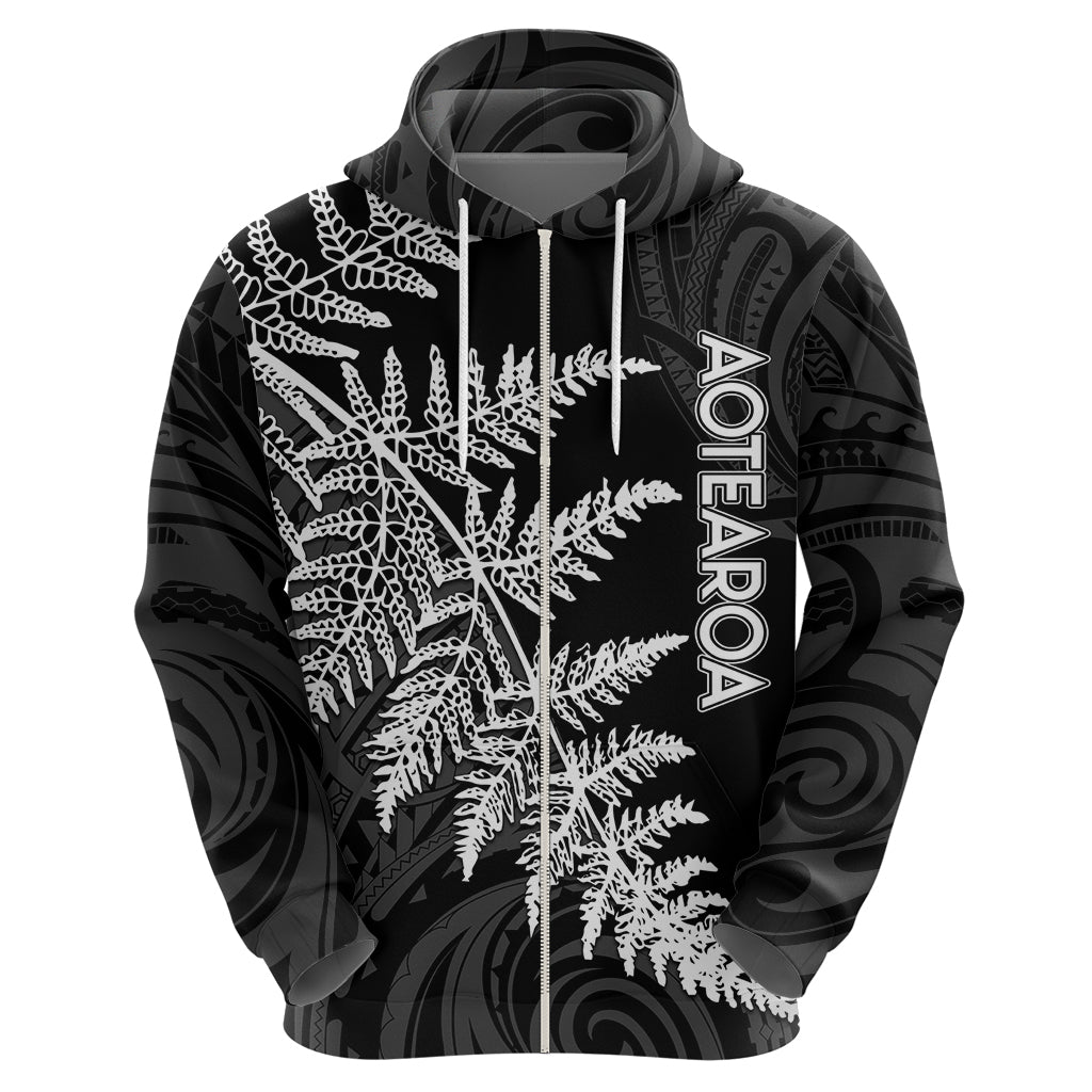 Personalised New Zealand Rugby Hoodie World Cup 2023 Silver Fern Champions LT7