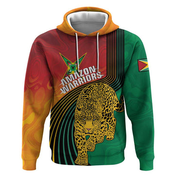 Guyana Cricket Amazon Warriors Personalized Hoodie Fierce Jaguars LT7