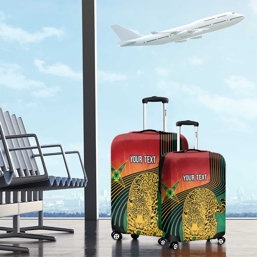 Guyana Cricket Amazon Warriors Personalized Luggage Cover Fierce Jaguars LT7