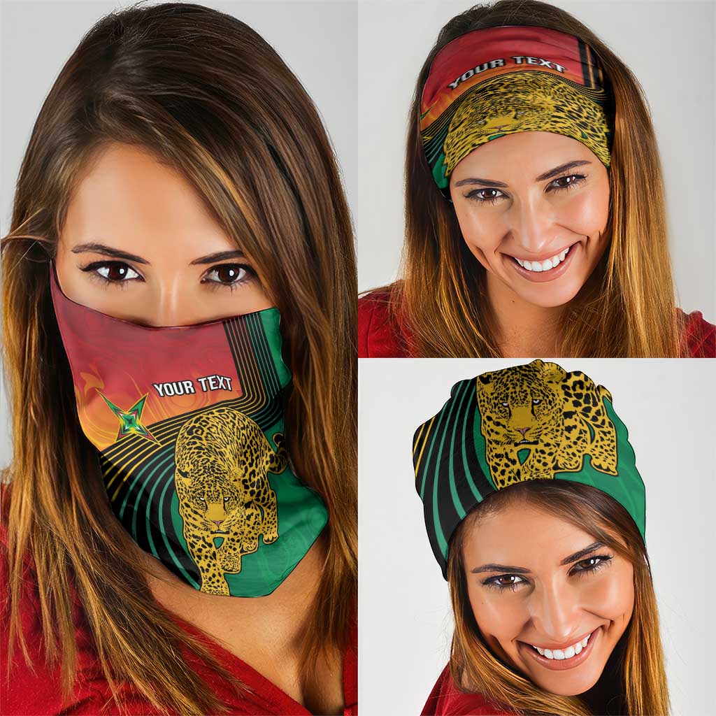 Guyana Cricket Amazon Warriors Personalized Neck Gaiter Fierce Jaguars LT7