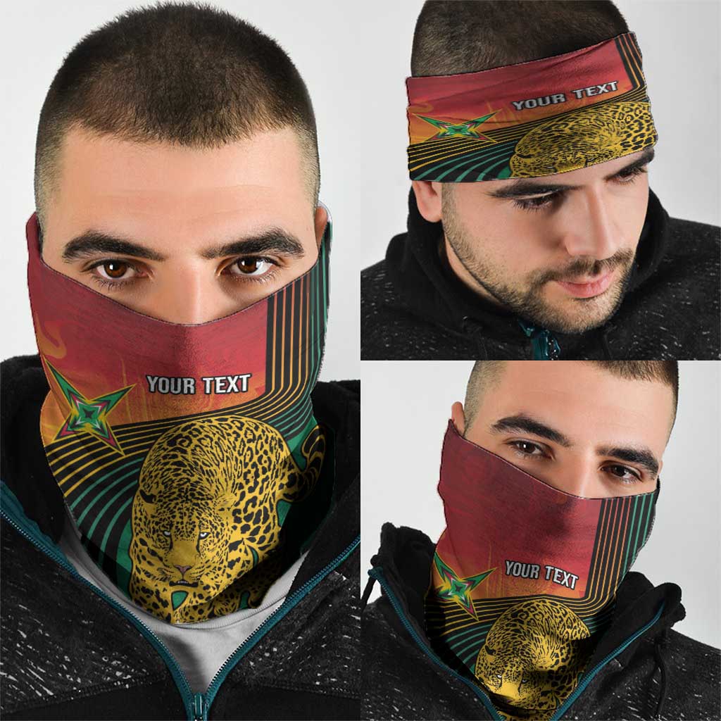 Guyana Cricket Amazon Warriors Personalized Neck Gaiter Fierce Jaguars LT7